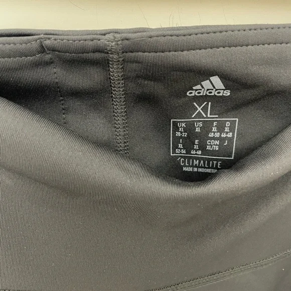 Adidas Women's Dark Grey Leggings size XL - Picture 3 of 4